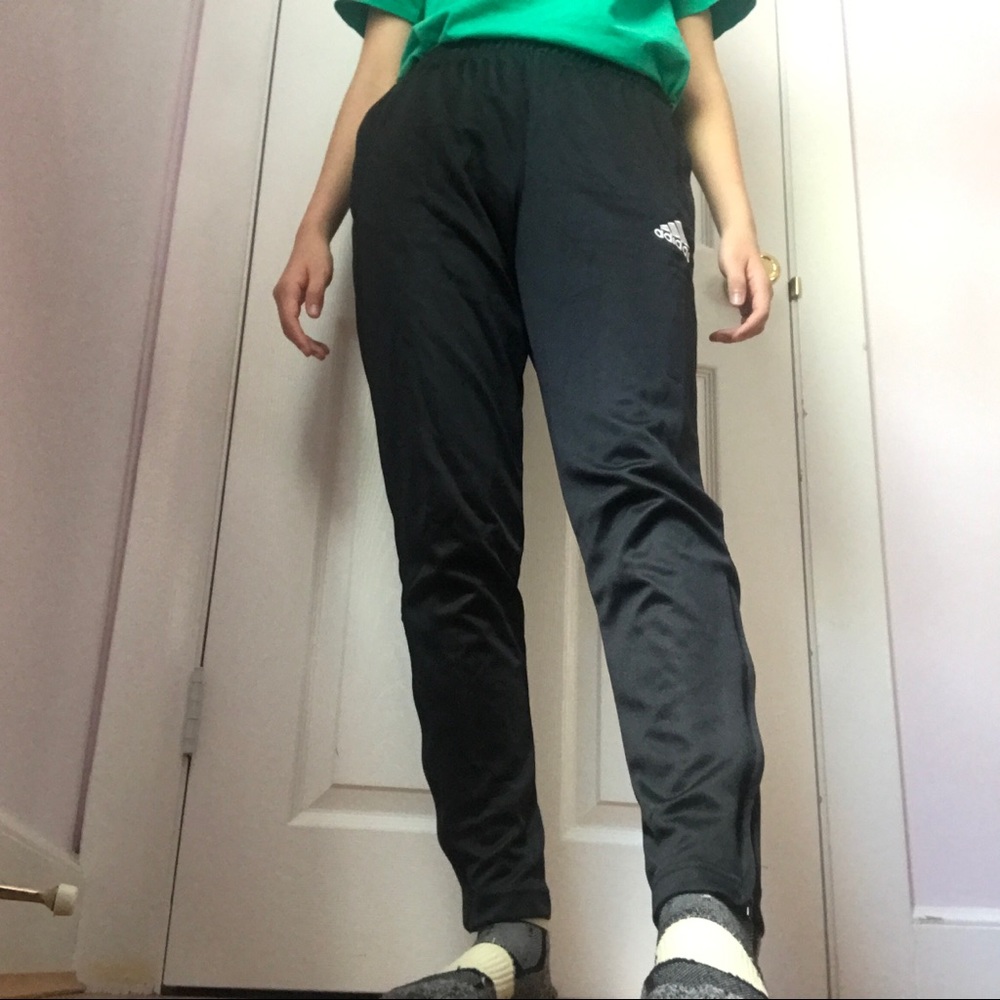 adidas black joggers/track pants for soccer